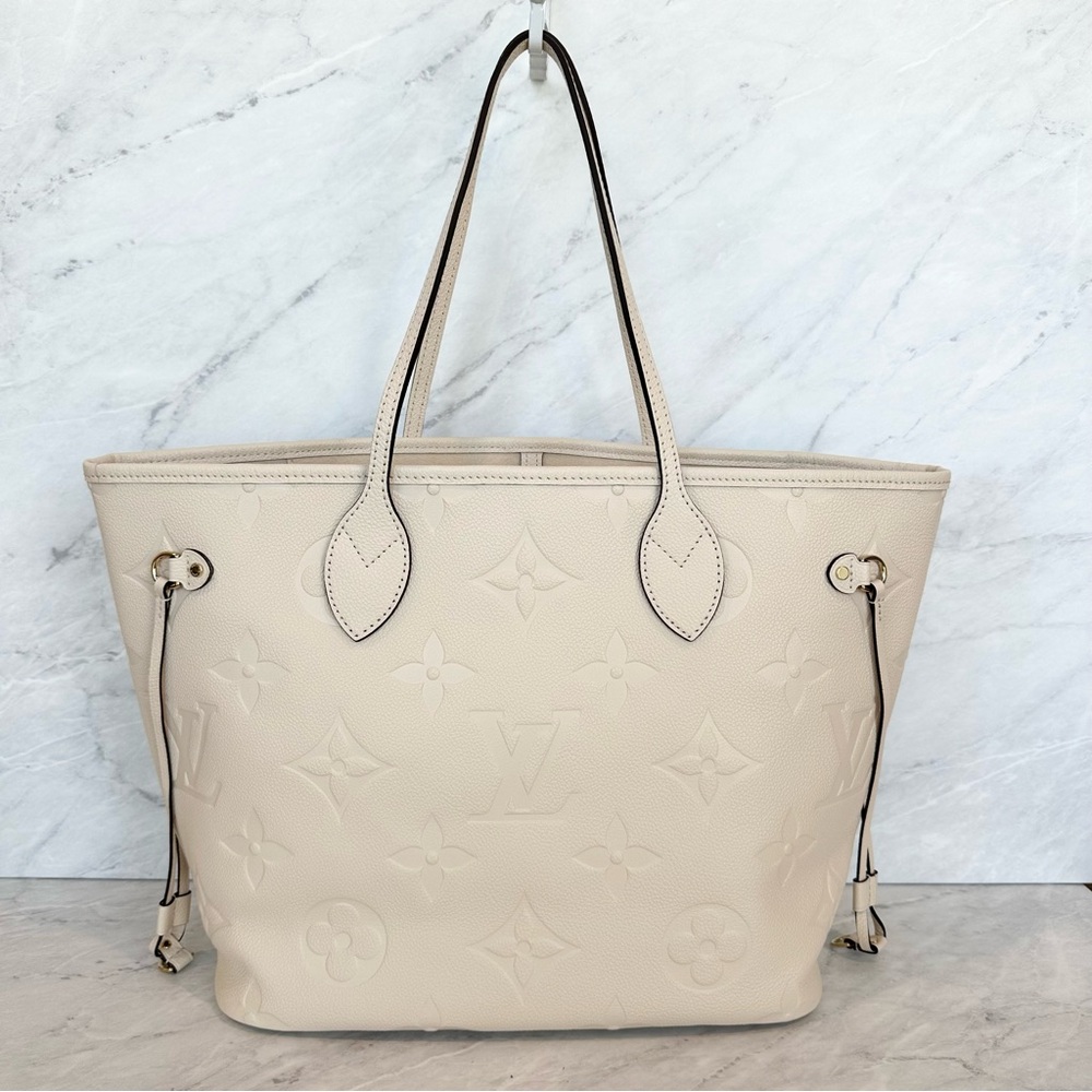 Louis Vuitton Neverfull MM Cream Empreinte
